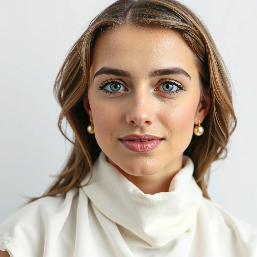 Delikatne dłonie trzymające perłową kulę ceramiczną w świetle studyjnym